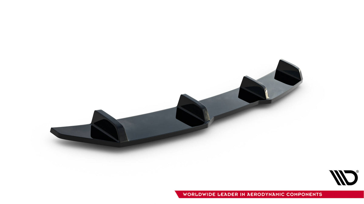 BMW X4 F26 M-Pakke bakdiffuser med vertikal splitter � svart ABS