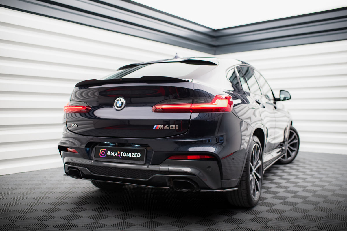 Diffuser BMW X4 M40I G02 i matt svart finish, nærbilde
