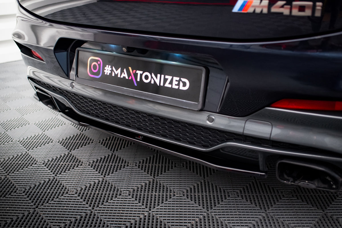 Diffuser BMW X4 M40I G02 montert på bil, sett forfra