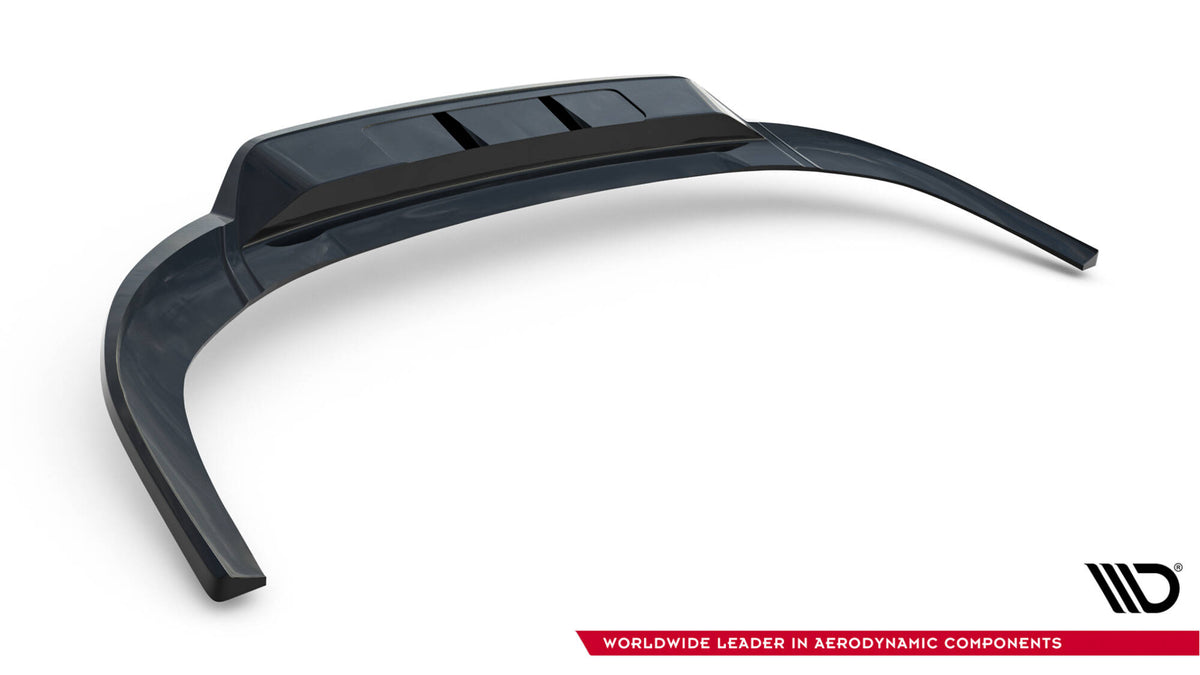 Komplett diffuser-kit med hvit stripe for oppgradering av Audi A3 Sedan 8Y bakparti