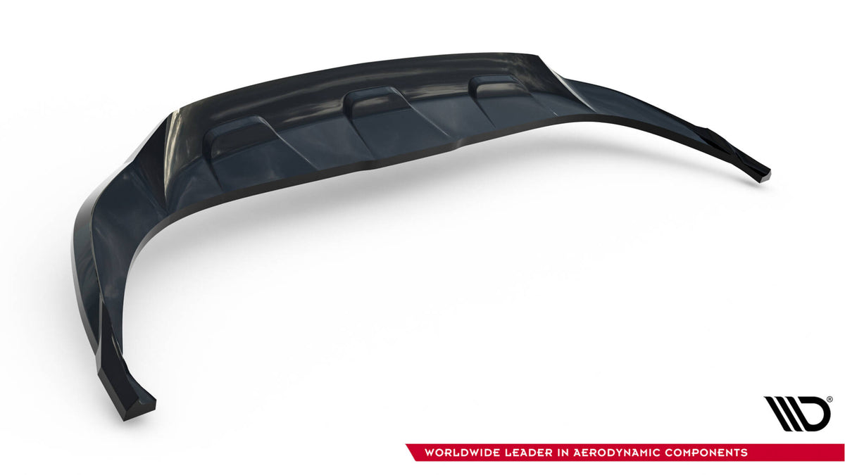 Detaljbilde av Maxton Design diffuser tilpasset Audi Q8 MK1 støtfanger