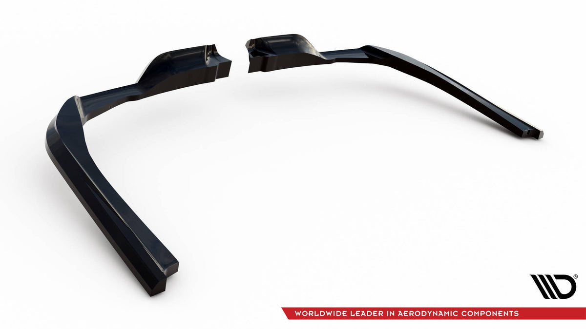 Diffuser til BMW M760E G70 lagt på flatt underlag som viser komplett form og dimensjoner