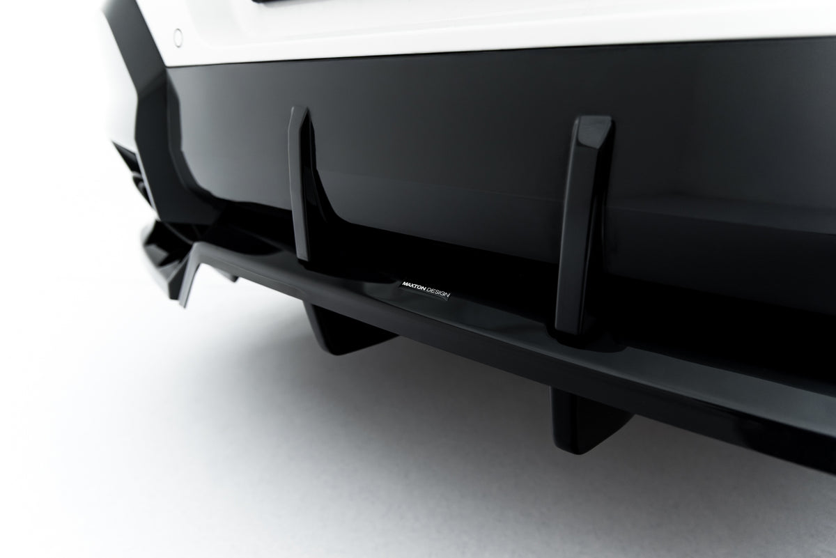 Gloss Black baksplitter for BMW X2 M35i U10 sett fra siden