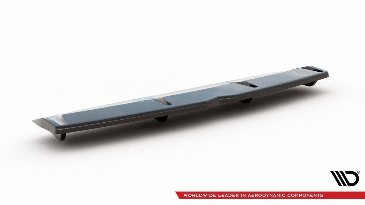 Maxton Design diffuser for Hyundai i30 N Fastback vist ovenfra på flate