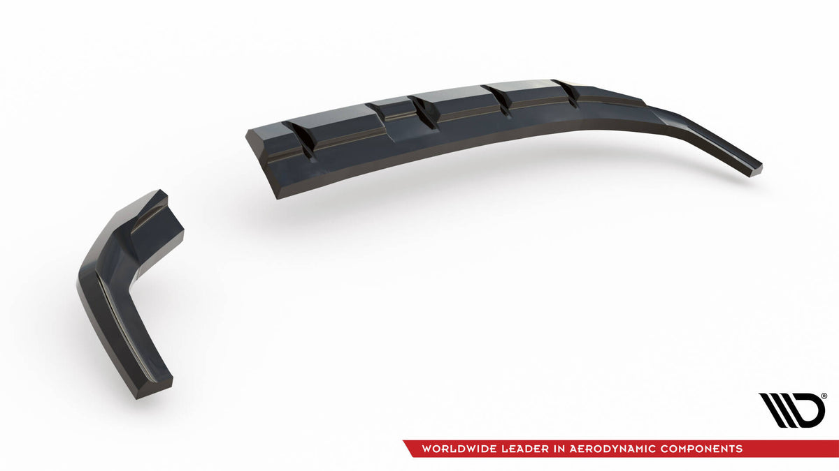 Maxton Design bakre splitter montert på Hyundai Kona N-Line MK2, sideperspektiv