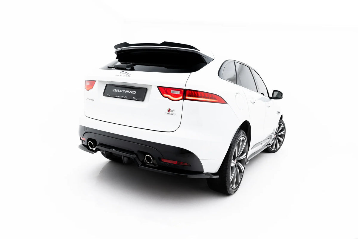 Baksplitter med vertikale ribber til Jaguar F-Pace S X761 i ABS Gloss Black
