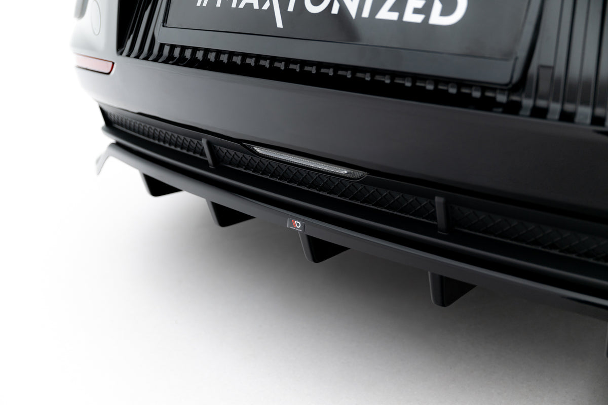 Nærbilde av vertikale stenger på Maxton Design diffuser for Kia EV6