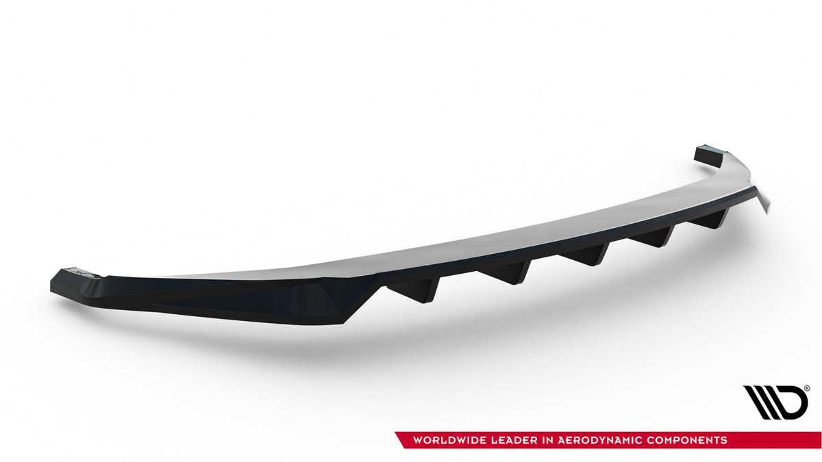 Diffuser til Kia EV6 MK1 sett rett bakfra med synlig stripealternativ