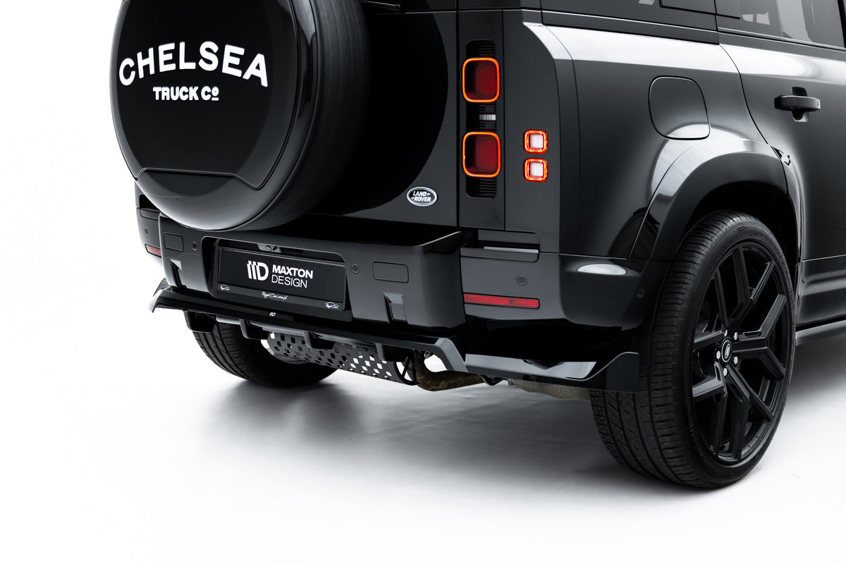 Bakre diffuser med vertikale ribber til Land Rover Defender MK4, sett bakfra