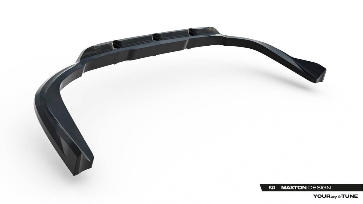 Baksplitter med vertikale ribber til Lexus RX F-Sport i blank sort finish