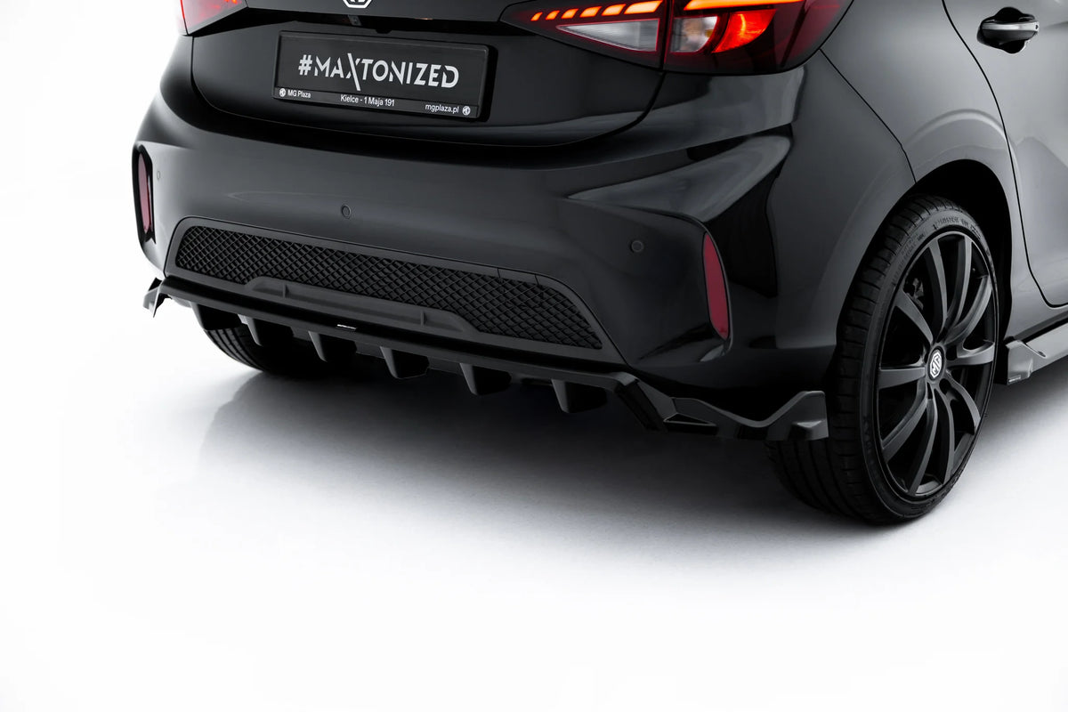 Maxton Design baksplitter til MG 3 Mk1 sett fra siden