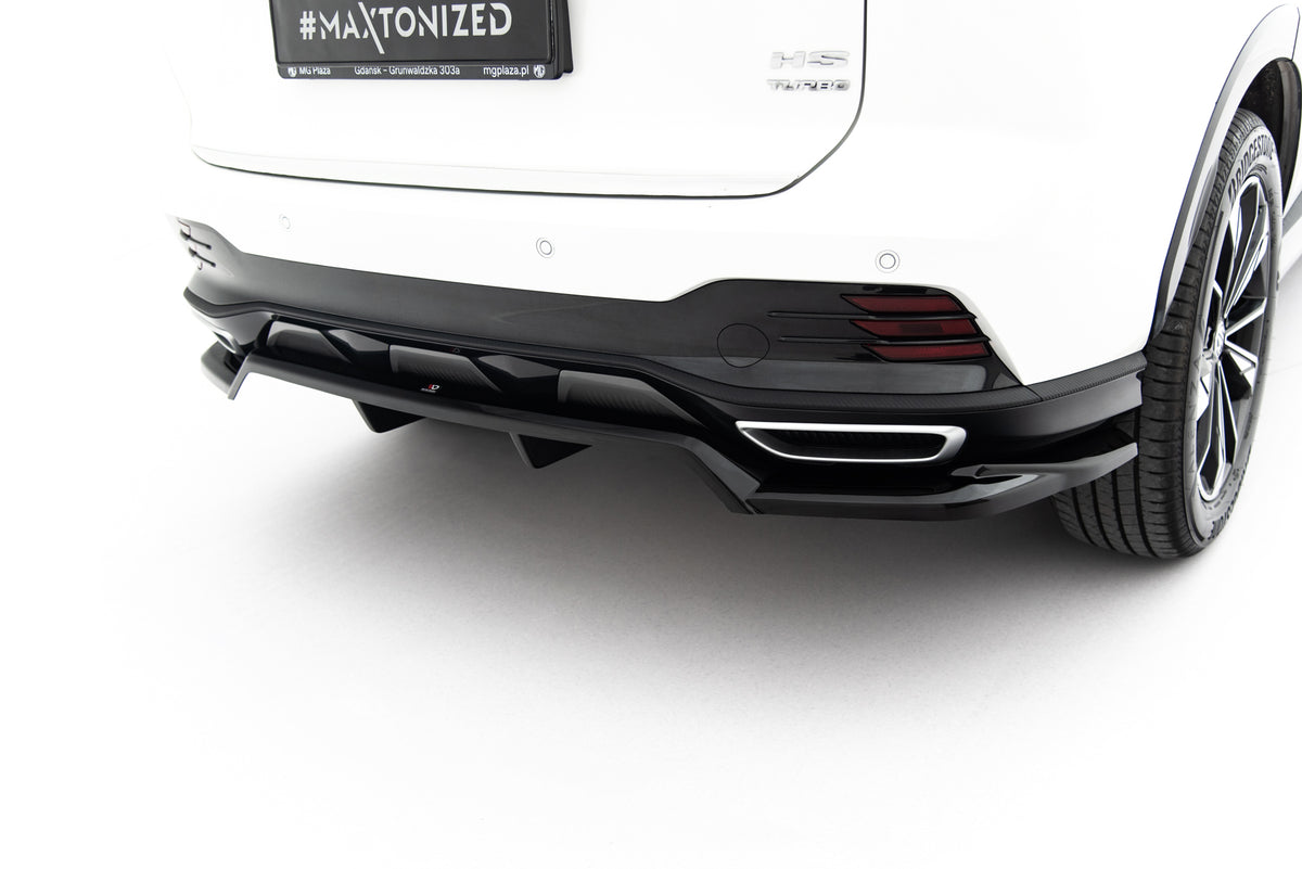 Bakre diffuser med vertikale ribber til MG HS Mk2, sett bakfra