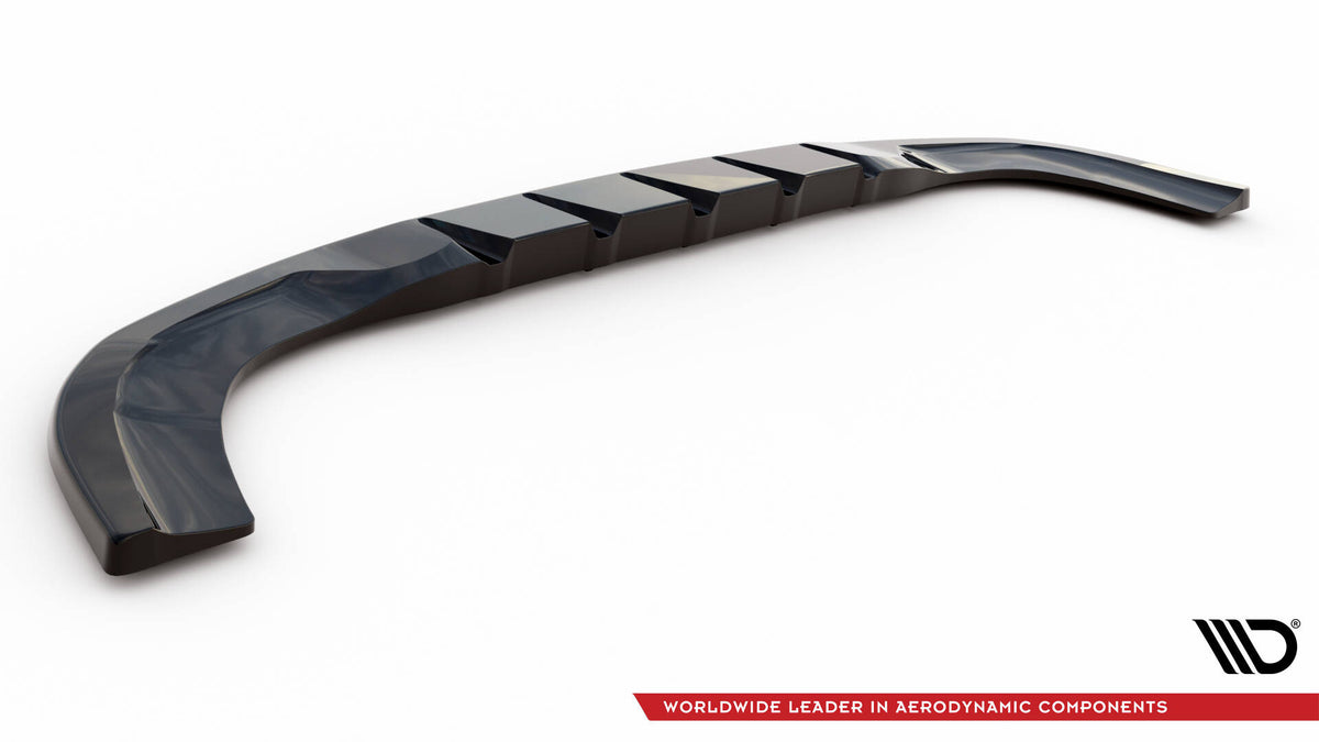 Diffuser med vertikale ribber for Mercedes A W177 AMG-Line, ovenfra