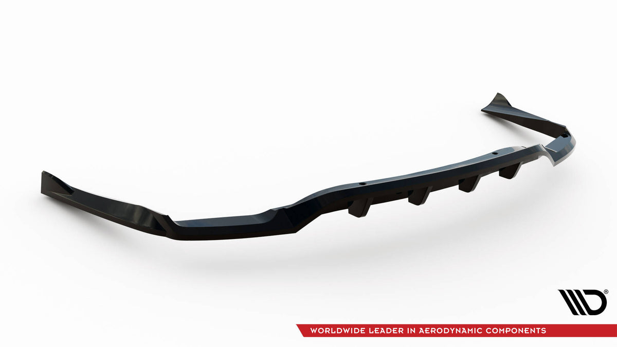 Diffuser for Mercedes CLA C117 Facelift vist fra siden med detalj på stenger