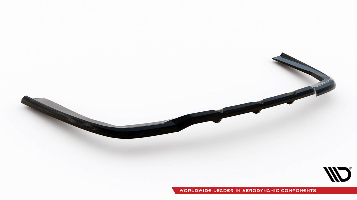 Diffuser Mercedes S Coupe C217 sett bakfra med vertikale stenger i sort ABS