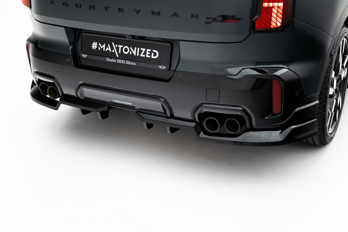 Nærbilde av diffuser med vertikale stenger for Mini Countryman JCW U25