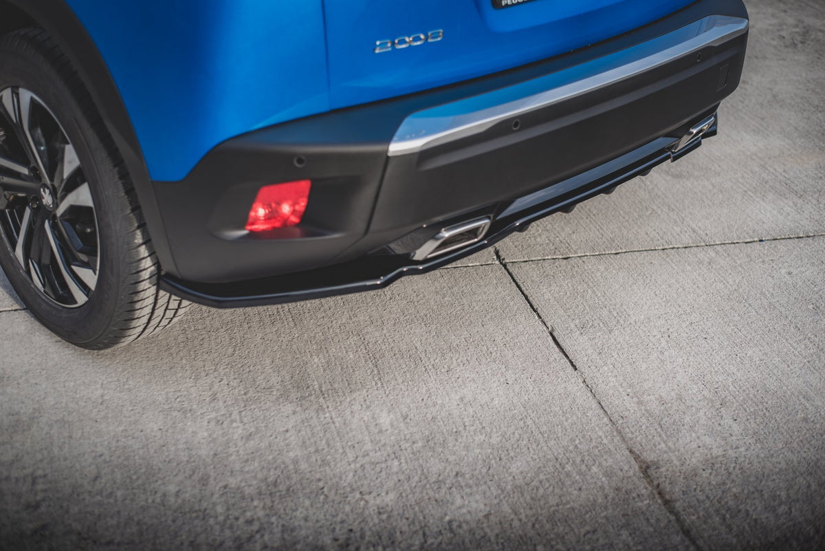 Diffuser Peugeot 2008 MK2 i sortlakkert finish sett ovenfra