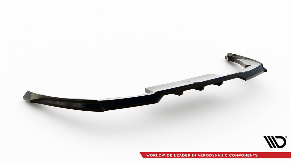 Bakre splitter til Peugeot 408 med valgfri stripe, sett ovenfra