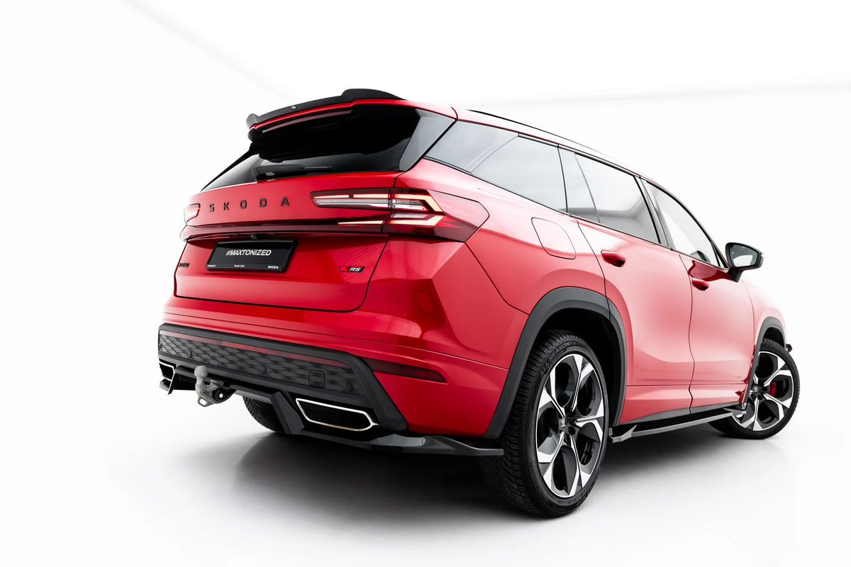 Vertikale ribber på Maxton hekksplitter til Skoda Kodiaq RS Mk2