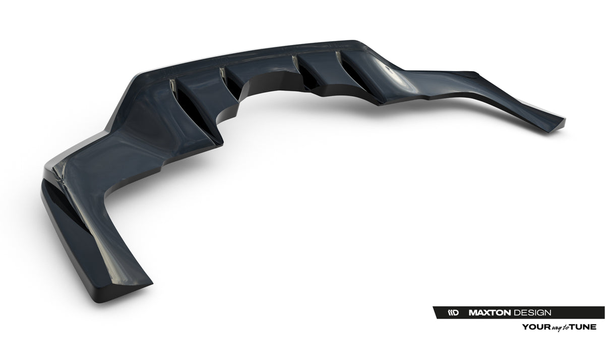 Baksplitter til GLE Coupe C167 Facelift i blank sort finish