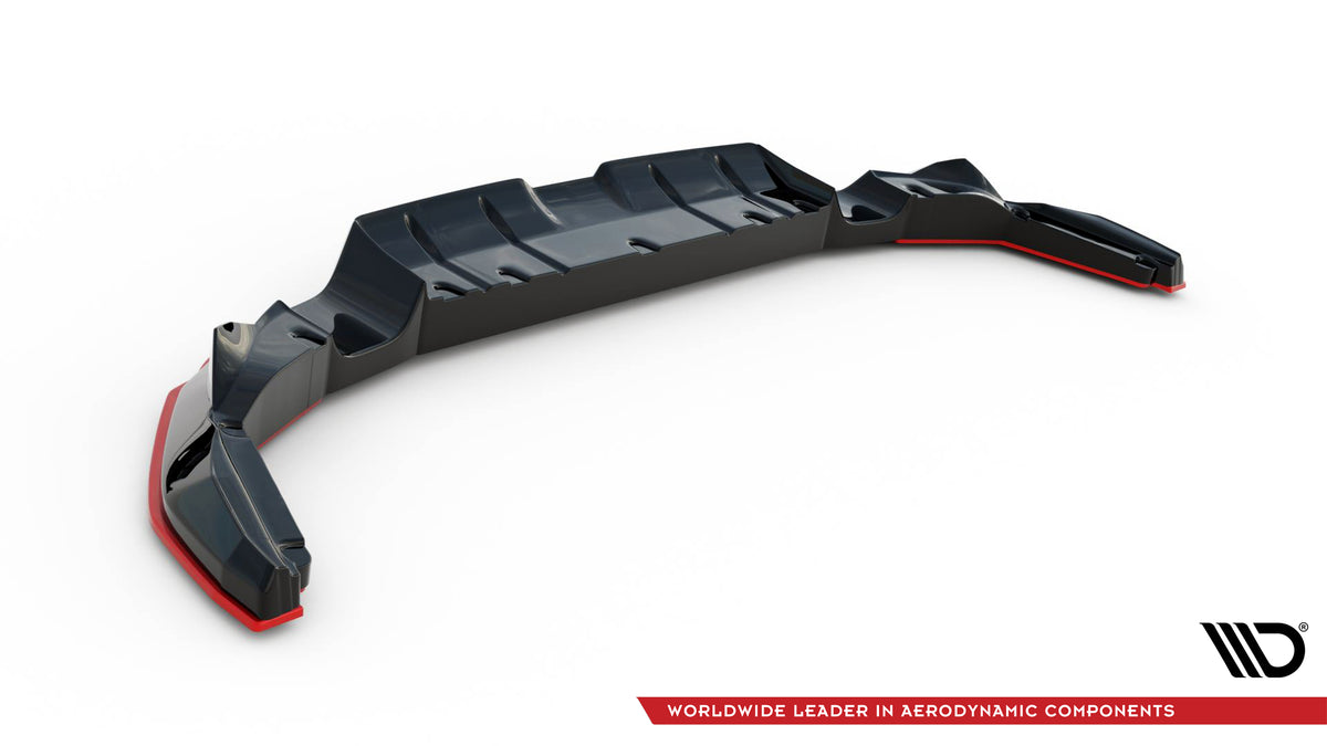 Baksplitter til Subaru BRZ Mk2 sett fra siden i ABS Gloss Black