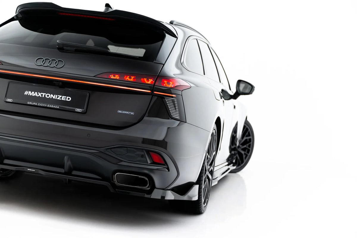 Hekksplitter til Audi A6 S-Line Sedan C9 i blank sort finish