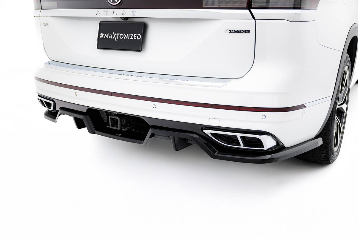 Bakre diffuser med vertikale stenger for VW Atlas R-Line Facelift 2, sett bakfra
