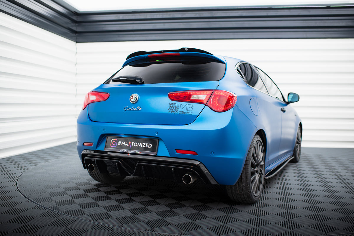 Diffuser for Alfa Romeo Giulietta med eksosåpninger på begge sider, skrå vinkel