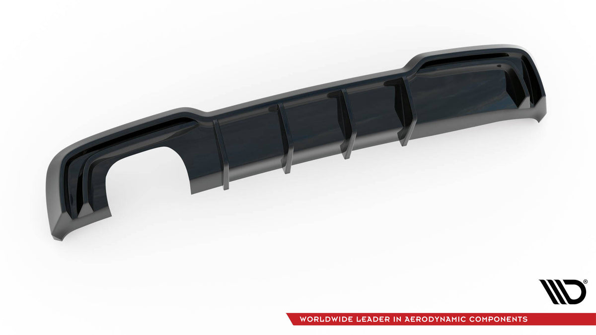 Audi A3 S-Line Sportback med Maxton diffuser V1 sett fra undersiden