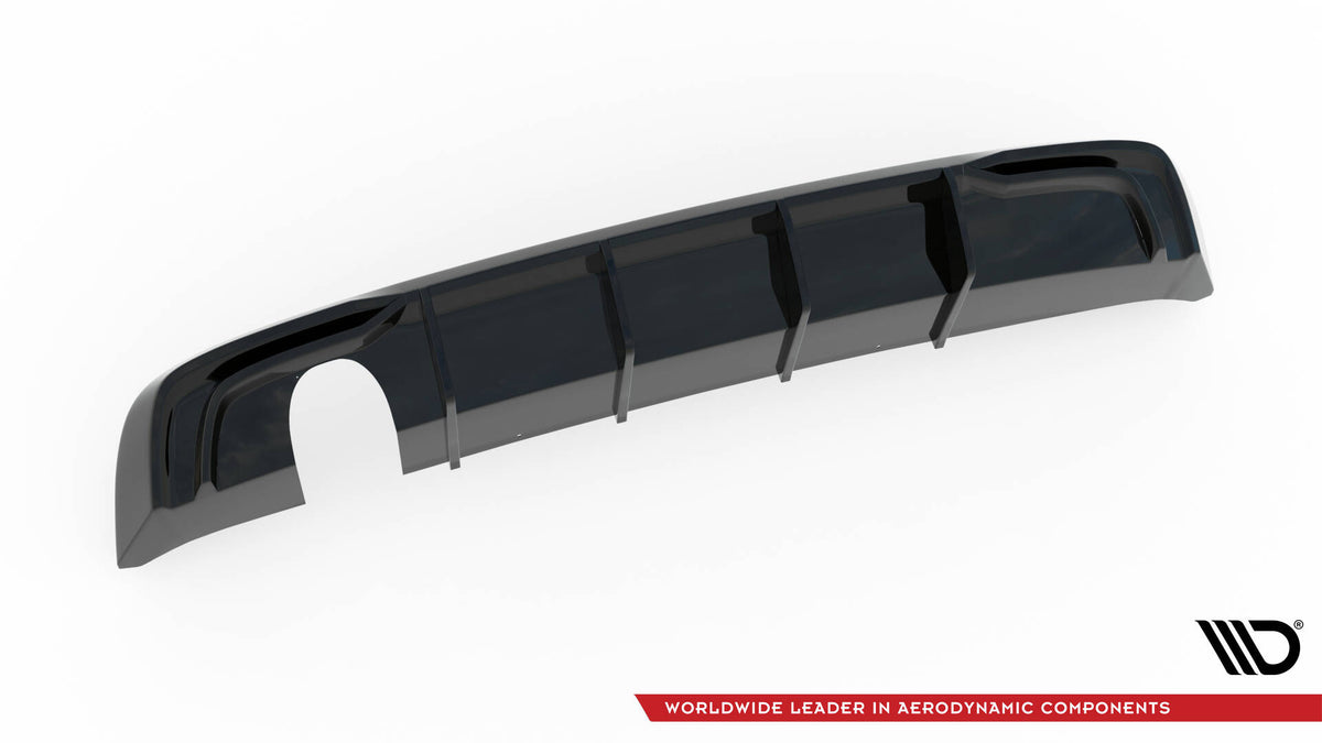 Bakdiffusor for Audi A3 8V Facelift med enkelt eksosutsnitt ovenfra