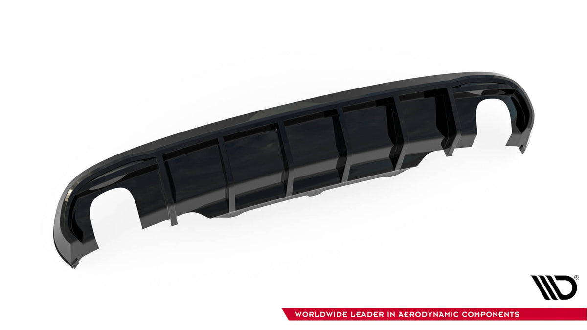 Bakre diffuser V2 for Audi A5 S-Line 8T produktbilde med overflatedetaljer