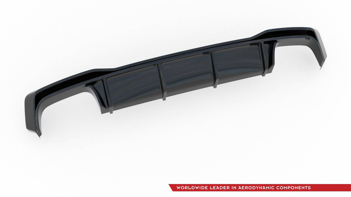 Bakdiffuser for Audi A7 S-Line C8, detaljbilde av kanter og linjeføring