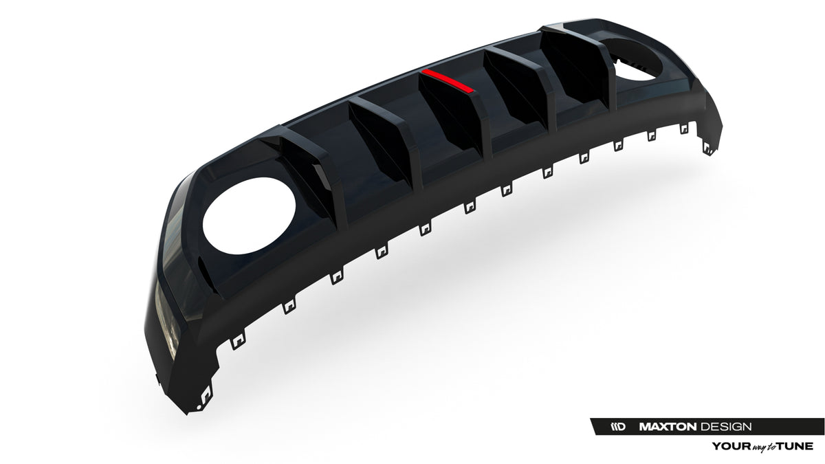 Diffuser til Audi RS3 8Y Sportback sett bakfra