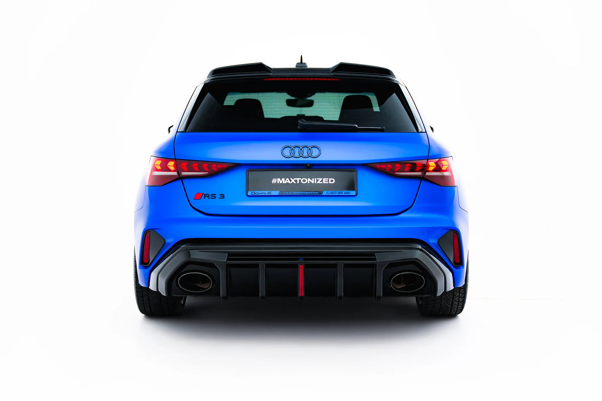 Maxton Design diffuser montert på Audi RS3 8Y Sportback Facelift
