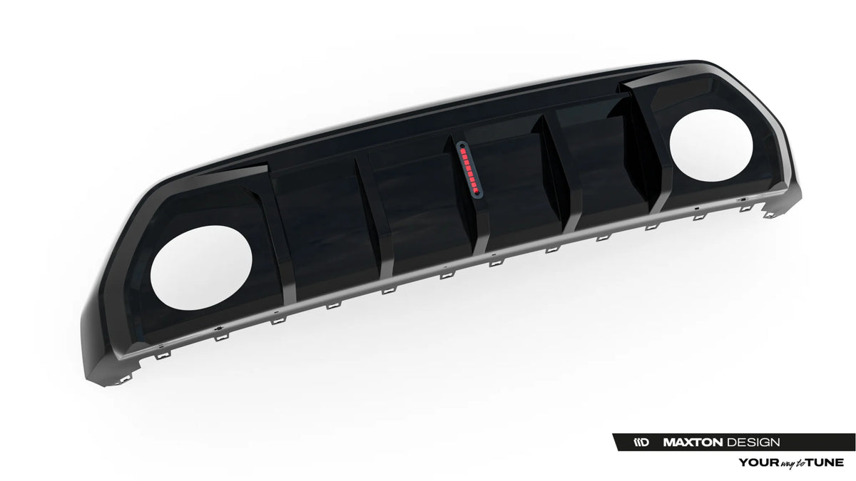 Undersiden av bakre diffuser til Audi RS3 Sedan 8Y Facelift