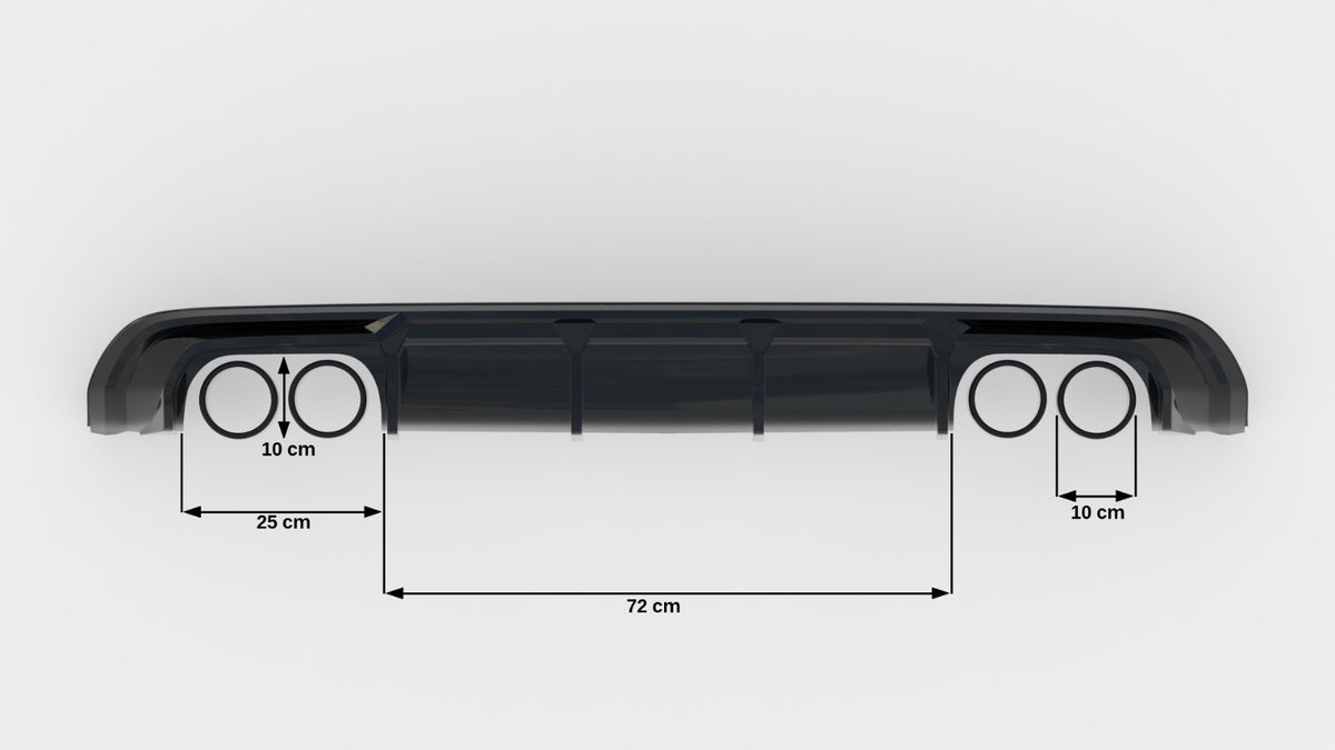 Diffuser Audi S3 Sportback 8V (2013–2016) - AU-S3-8V-SB-RS1GOO_OO