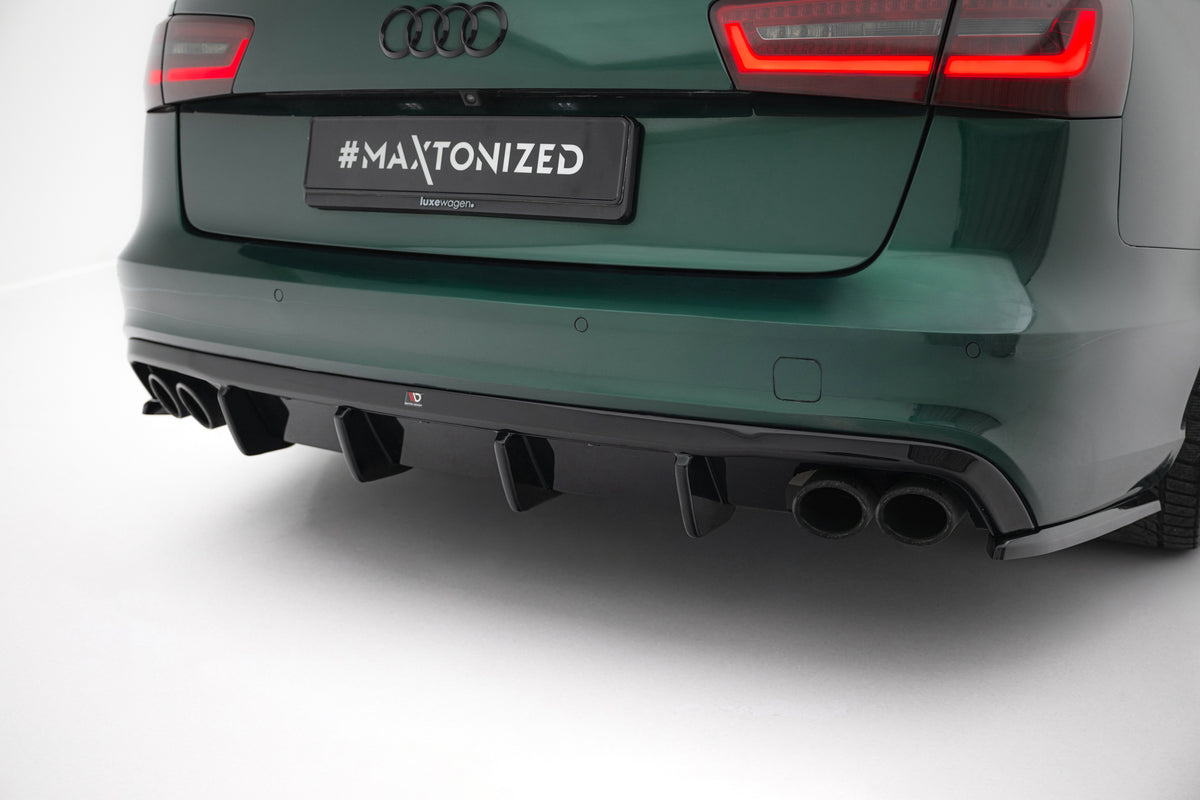 Bakre diffuser til Audi S6 Avant C7 fra Maxton Design, sett bakfra