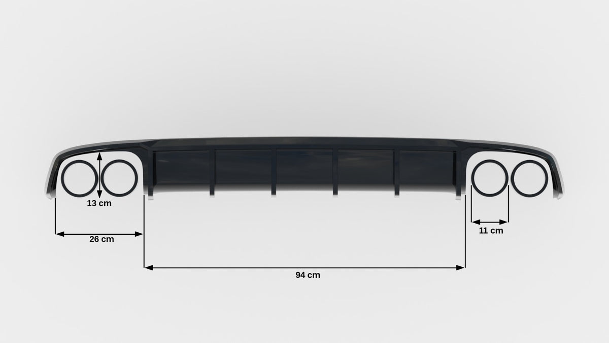 Diffuser Audi S7 C7 (2012–2014) - AU-A7-C7-SLINE-RS1GOO_OO