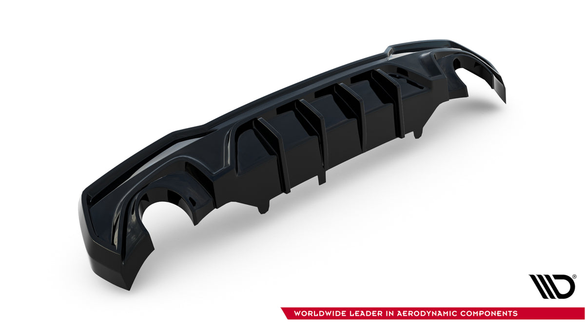 Diffuser til BMW 4 M-Pakke G22 G23 Facelift skrått perspektiv