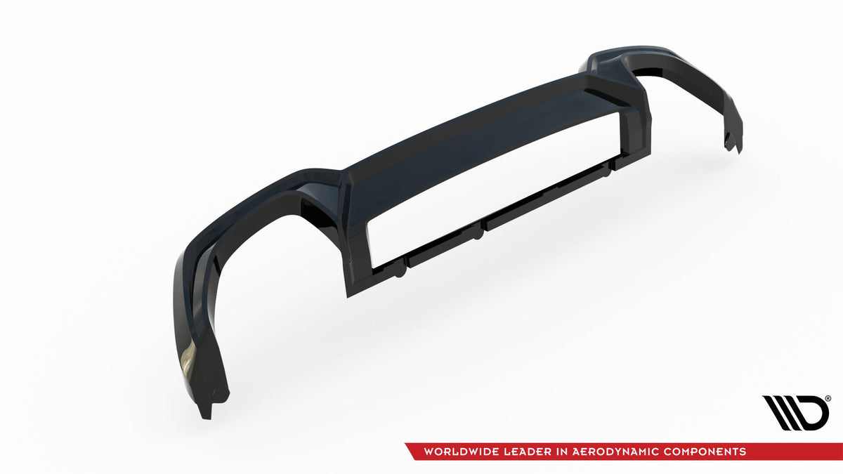 BMW M340i med Maxton bakre diffuser, helhetsbilde av hekken