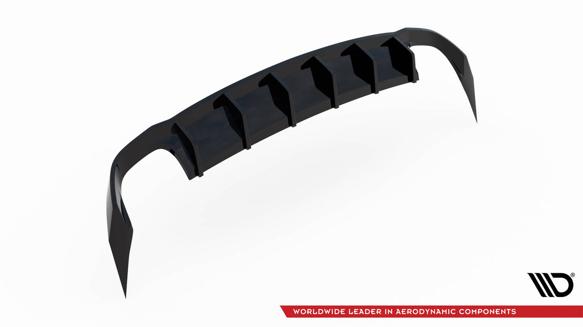 Diffuser til Seat Leon Cupra MK3 Sportstourer vist fra siden med monteringsdetaljer