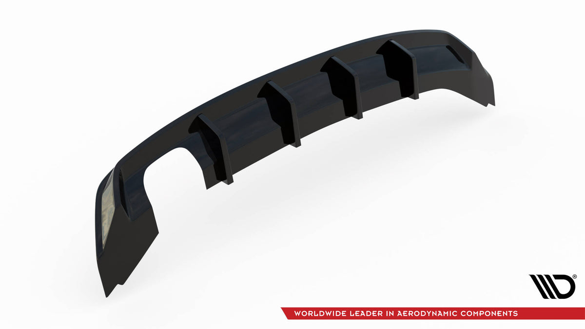 Maxton Design bakdiffuser til Seat Leon MK3 Facelift sett underfra