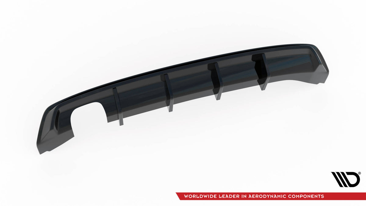 Seat Leon Facelift diffuser med synlig passform mot original støtfanger
