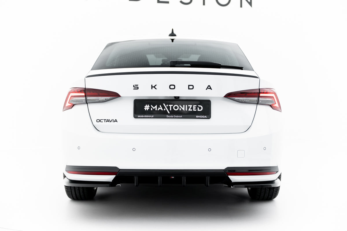 Diffuser til Skoda Octavia Sportline MK4 Facelift sett bakfra