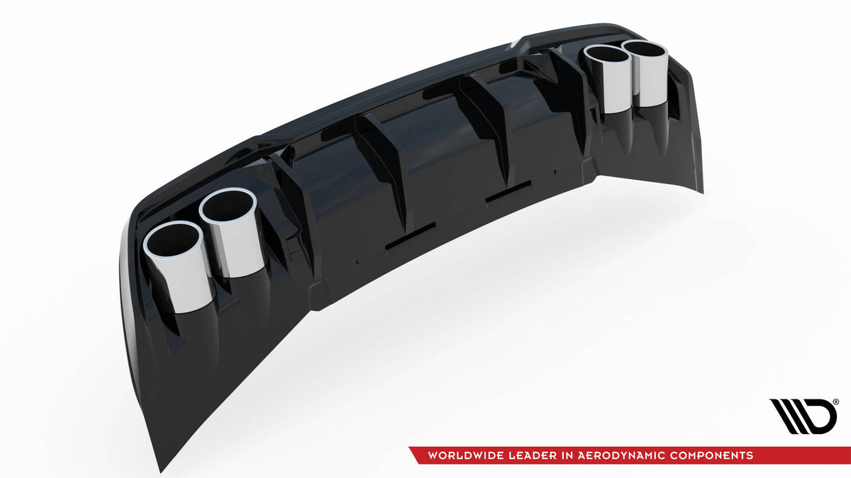 Diffuser med Eksosender Cupra Formentor MK1 Facelift V.3 - CU-FO-1-RS3G+RS3RG+CHROME