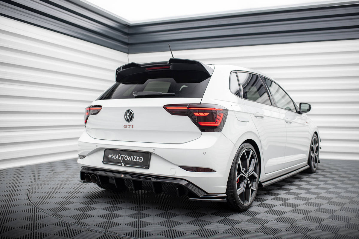 Maxton Design diffuser for VW Polo GTI Facelift sett underfra