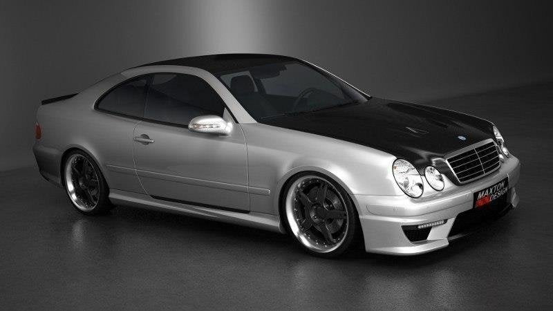 Sideskjørt Mercedes Clk W208 detaljbilde av profilen
