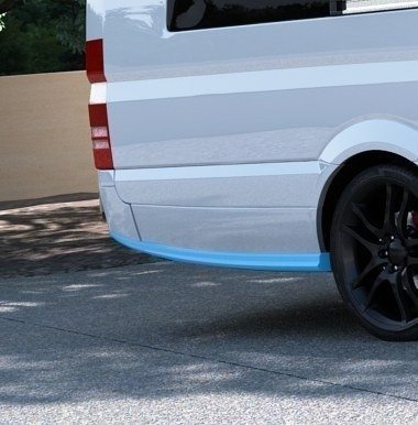 Sideskjørt for Mercedes Sprinter Standard, detaljbilde av strukturert overflate
