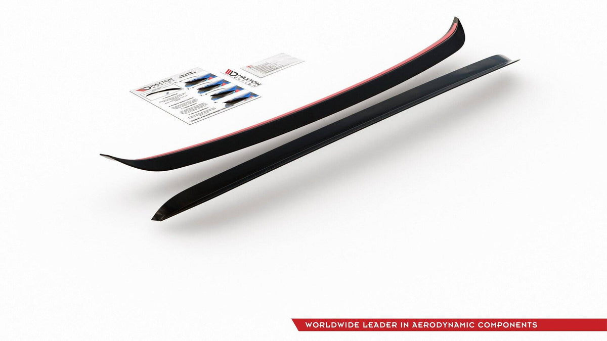 Maxton Design spoiler cap for Audi S3 8L i nærbilde av overflaten