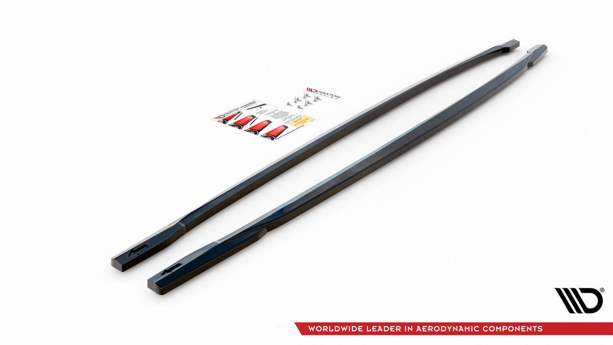 Komplett splittersett for Audi RS3 Sedan 8Y pakket og klart for gratis frakt med sikker emballasje